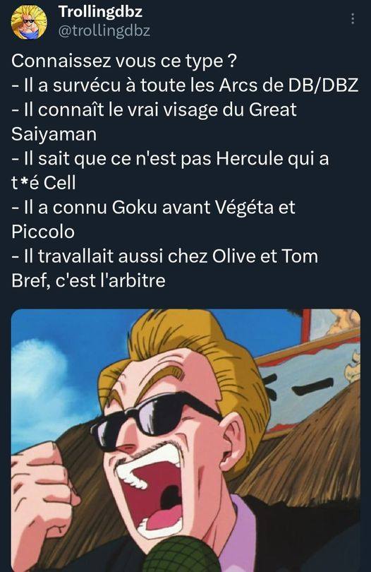 Présentateur dans Dragon Ball Z