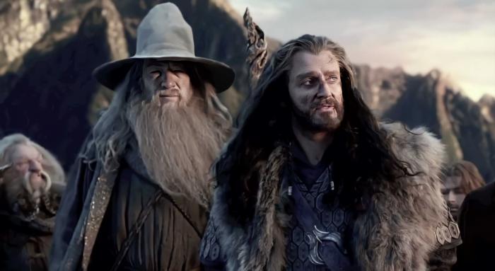 gandalf and thorin the hobbit movie lotr