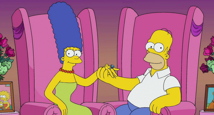 homer and marge couple