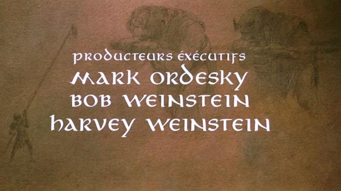 lotr return of the king bob & harvey weinstein end credit