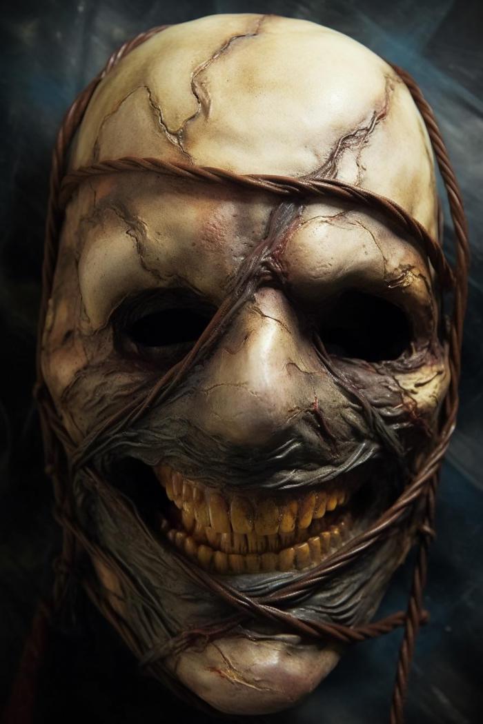 masque halloween sourire