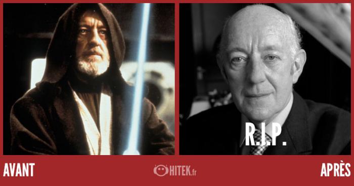 avant après star wars trilogie originale 2024 alec guiness