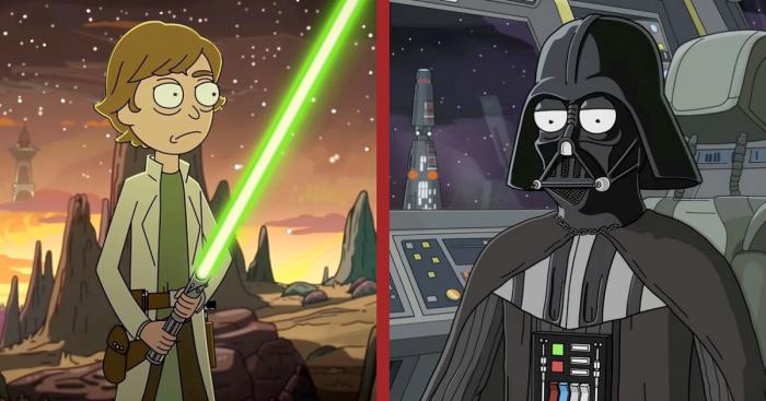 20 personnages Star Wars dans le style de Rick & Morty