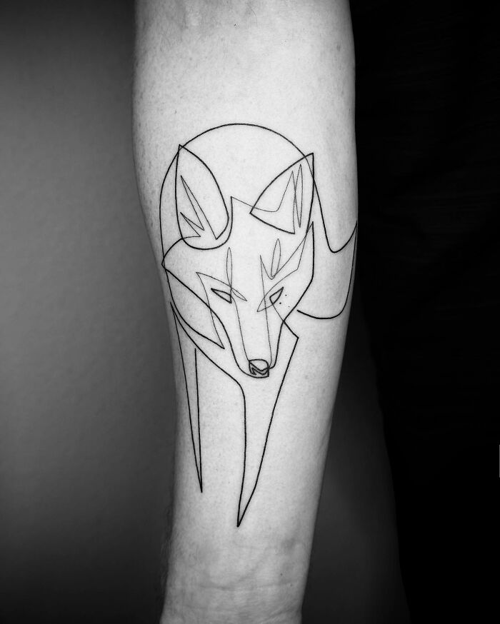 tatouage renard
