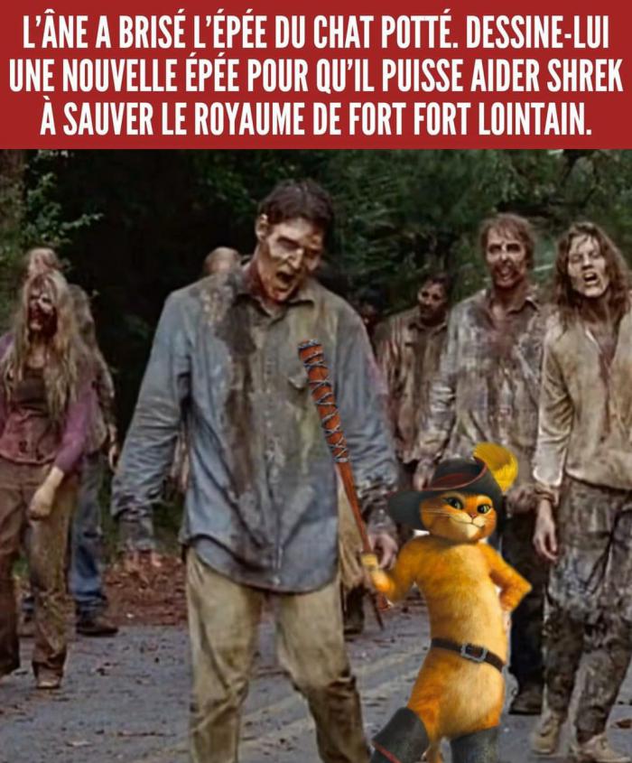 Le Chat Potté dans The Walking Dead
