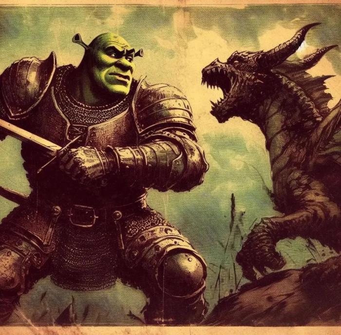 shrek dragon