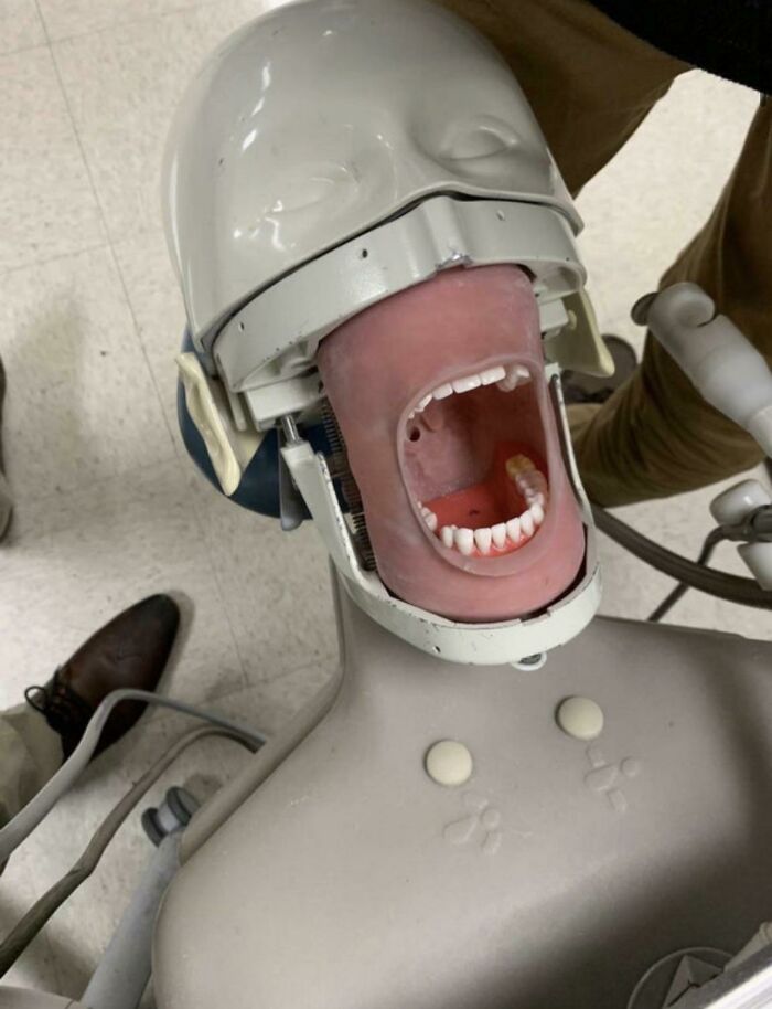 une bouche chez un dentiste
