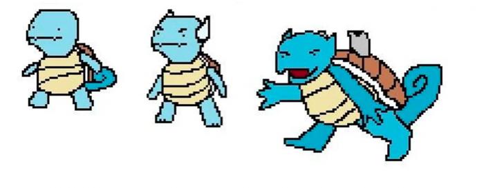 Pokémon dessinés de mémoire sur Paint