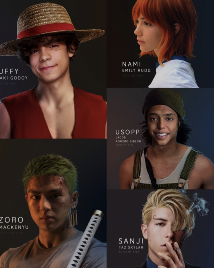 One piece serie live action personnages