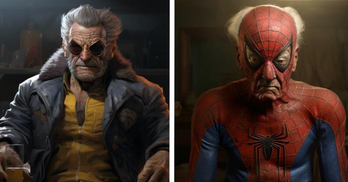Wolverine spider-man vieux