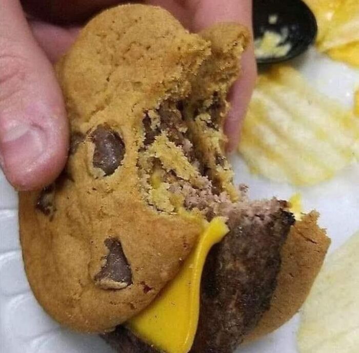 Burger pain cookie