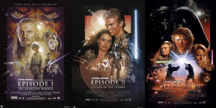 star wars prequelles posters