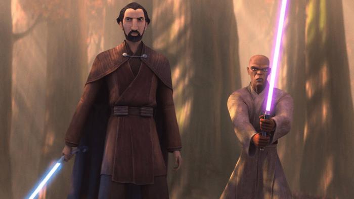 Dooku et Mace Windu