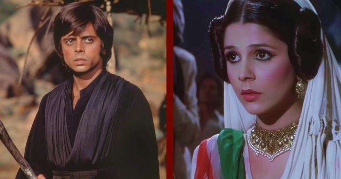 Les personnages de la trilogie originale Star Wars à la façon Bollywood