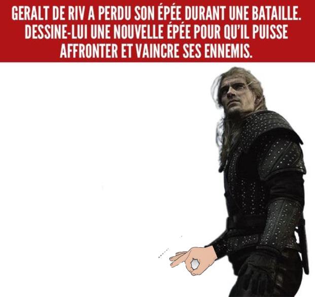Geralt qui fait le malin