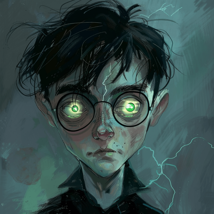 Harry Potter avec des lunettes