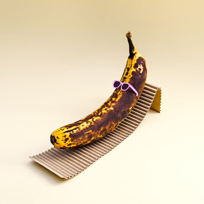 une banane sur un transat