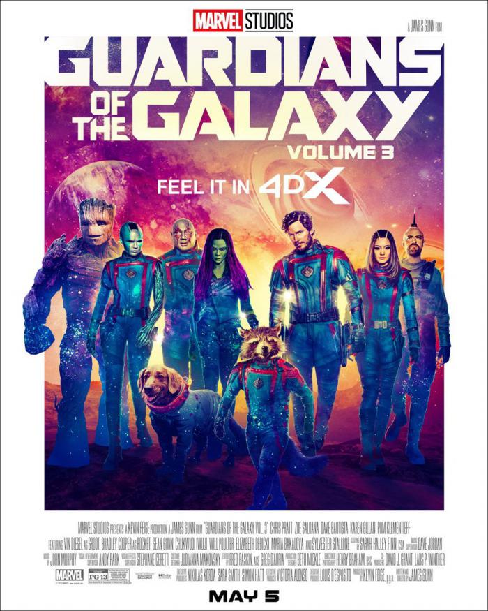 Affiche les Gardiens de la Galaxie Vol3 version 2