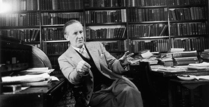 J.R.R Tolkien at work