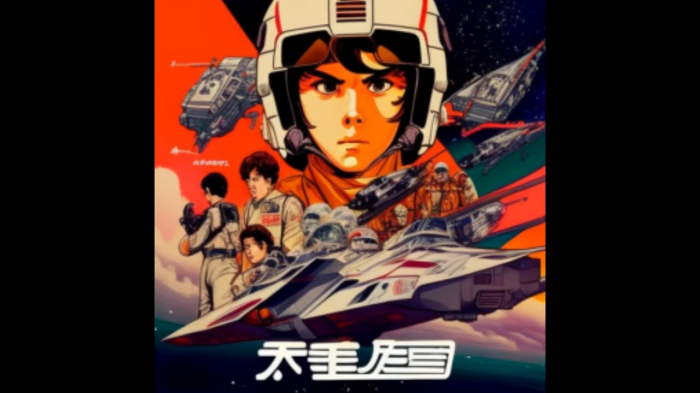 Star Wars imaginé comme un anime des années 80