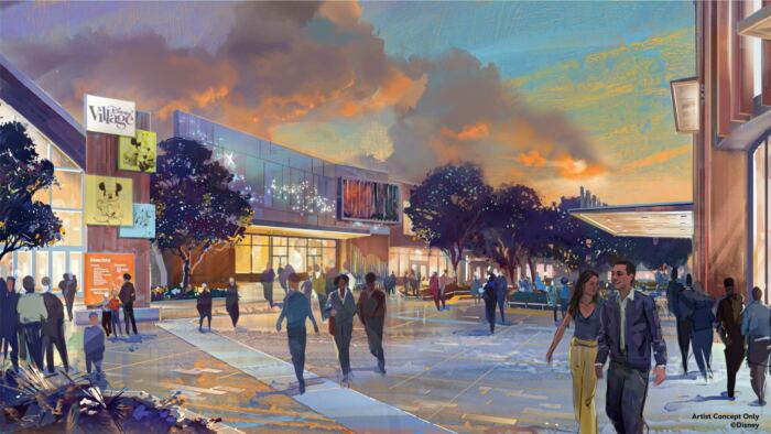 concept art transformation Disney VIllage