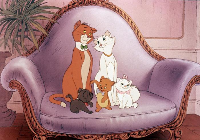 Les chats du film Les Aristochats de Disney