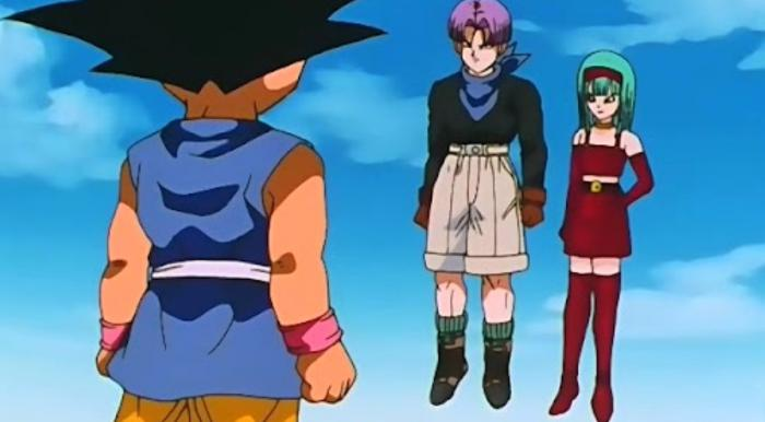 Dragon Ball Gt trunks and bulla vs Goku