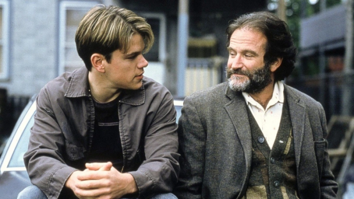 Matt Damon et Robin Williams dans Will Hunting