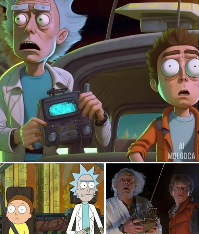 Rick et Morty Retour vers le futur