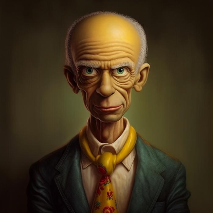 Mr Burns recréé en version réaliste par une IA.