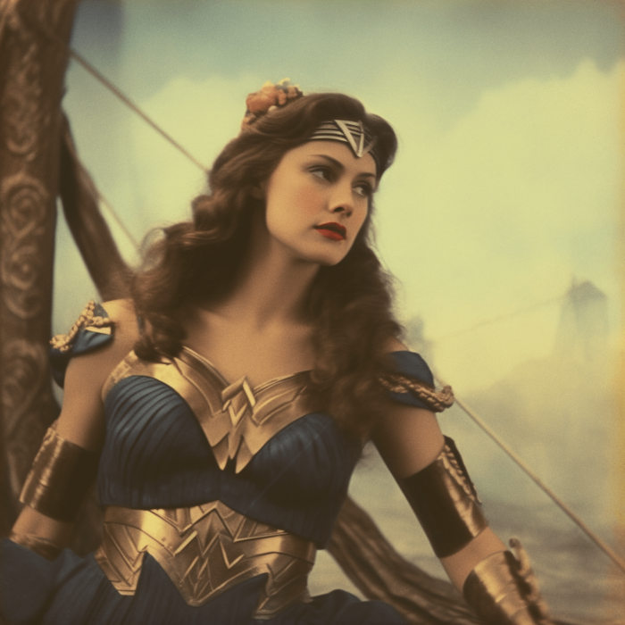Un autochrome de Wonder Woman