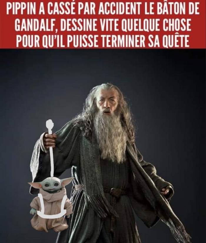 Gandalf avec Grogu