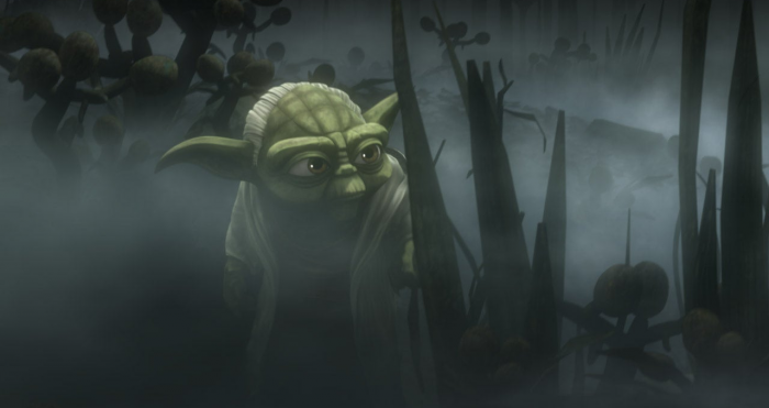 yoda dagobah vision  clone wars