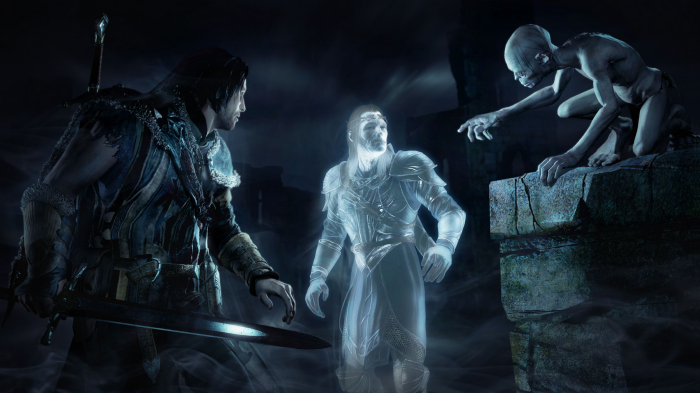 lotr shadow of Mordor talion and celebrimbor and gollum