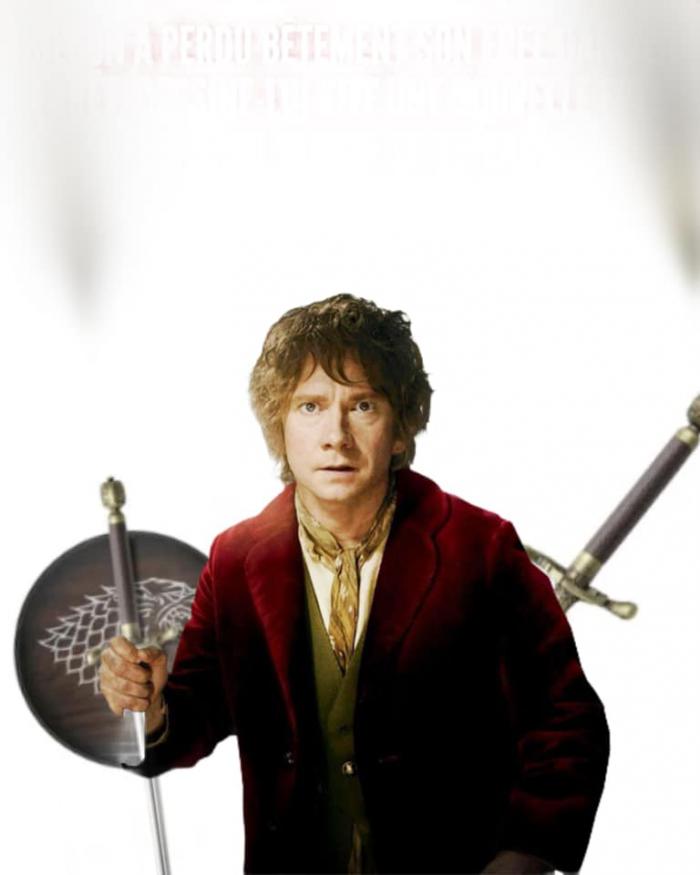 Bilbon avec des armes de The Witcher