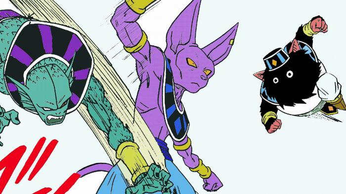 Beerus fight with the other gods of destruction