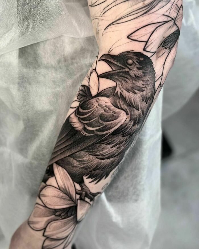  tatouage corbeau