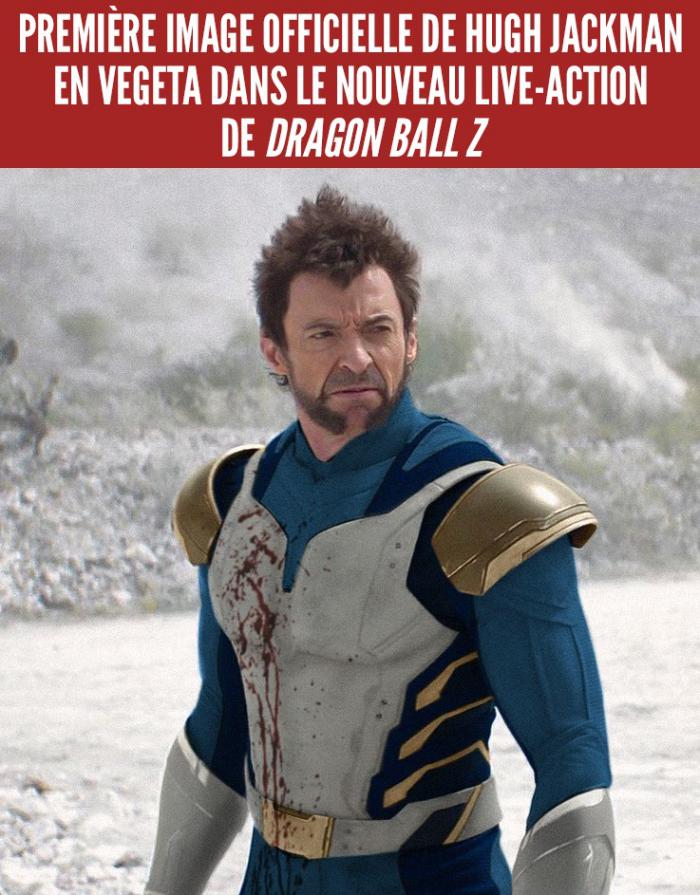 Hugh Jackman en Vegeta (Dragon Ball Z)