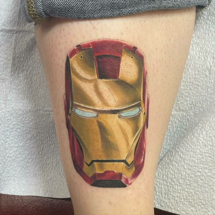 tatouage marvel iron man