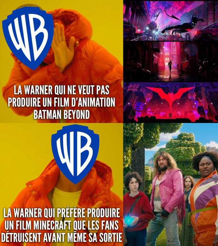 Warner Bros : Batman Beyond et Minecraft