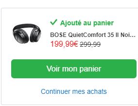 Guide Shopping - Bose : 149 euros de réduction sur l'incontournable casque  sans fil QC35 II