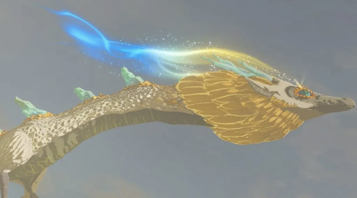 The Legend of Zelda Tears of the Kingdom dragon blanc