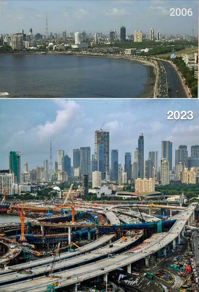 Développement des infrastructuresà à Mumbai en Inde