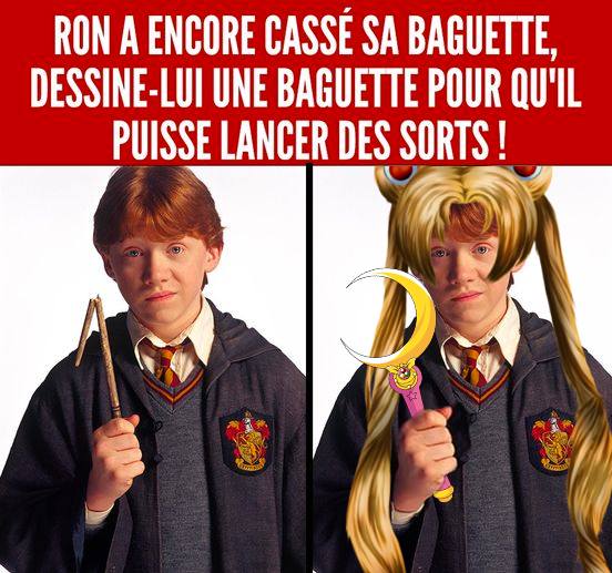 Ron Weasley en Sailormoon