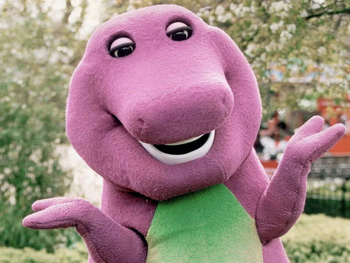 Barney le dinosaure violet de Mattel
