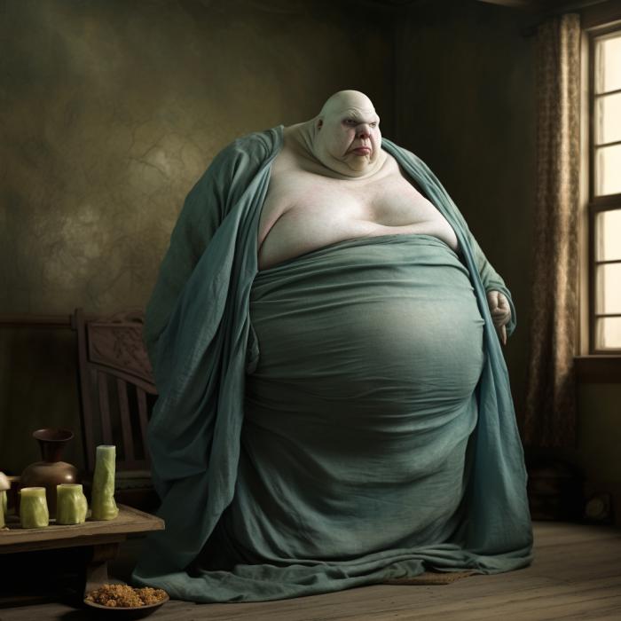 Voldemort recréé en version obèse par une IA.