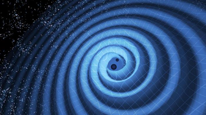 Représentation des ondes gravitationnelles