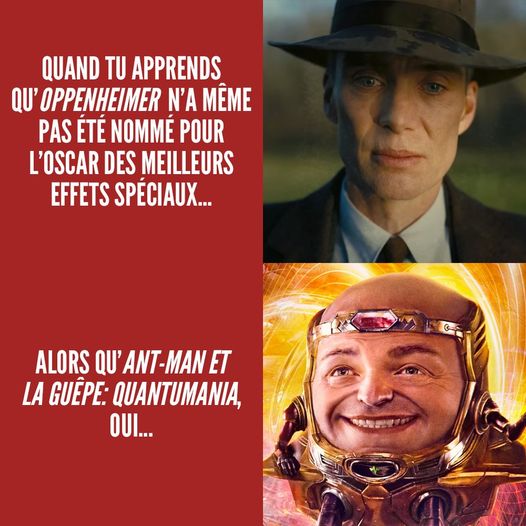 Oppenheimer et Modok du film Ant-Man 3