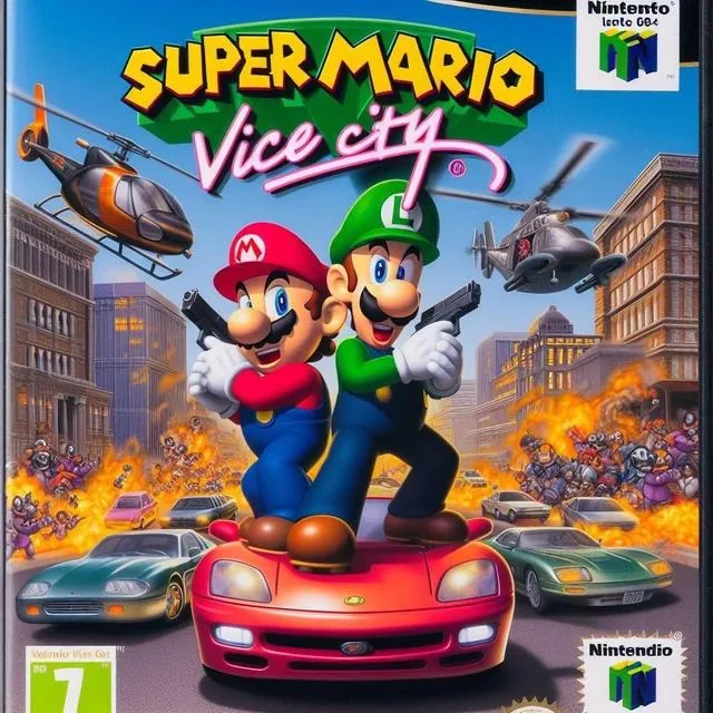 Pochette du jeu Super mario Vice City