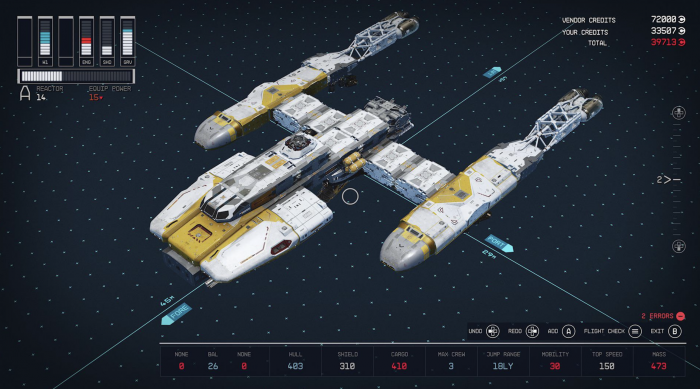 Y-Wing dans Starfield